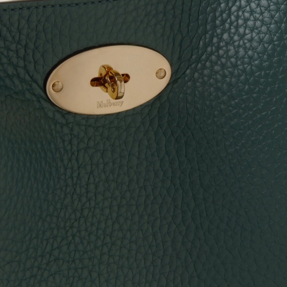 Mulberry 'North South Bayswater' in Mulberry Green Leather Tote  MSRP $1275 NWT - Picture 3 of 6